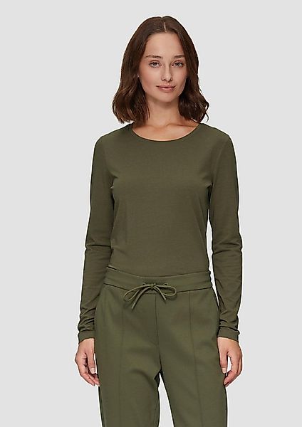 s.Oliver Langarmshirt T-Shirt Longsleeve aus Baumwollstretch günstig online kaufen