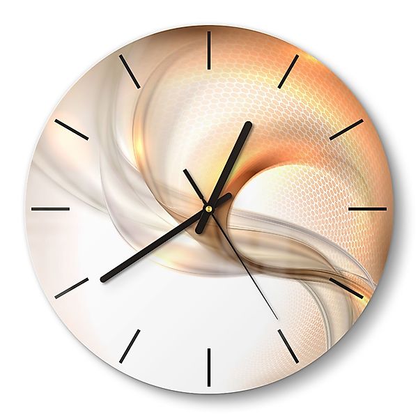 DEQORI Wanduhr 'Schwingungen im Licht' (Glas günstig online kaufen