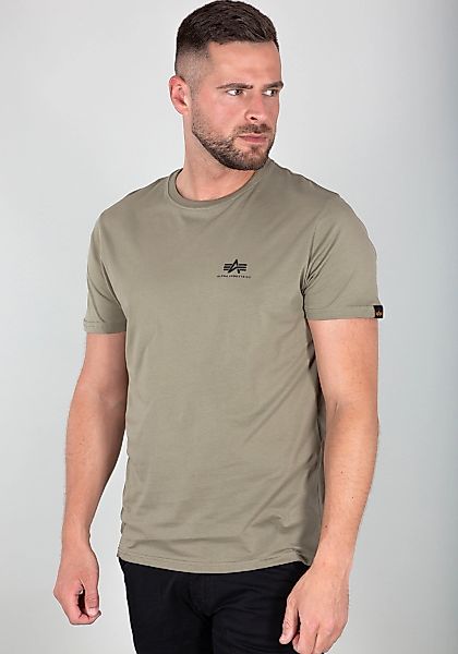 Alpha Industries Rundhalsshirt "BASIC T SMALL LOGO" Baumwolle, regular fit günstig online kaufen
