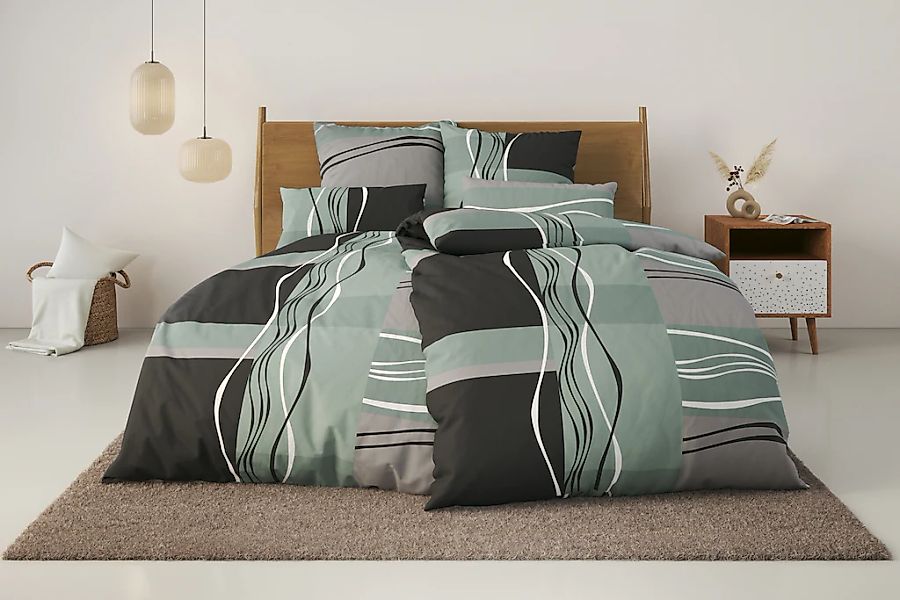 OTTO home Bettwäsche "Kelian" 3 Stk. tlg. in verschiedenen Qualitäten, gemu günstig online kaufen