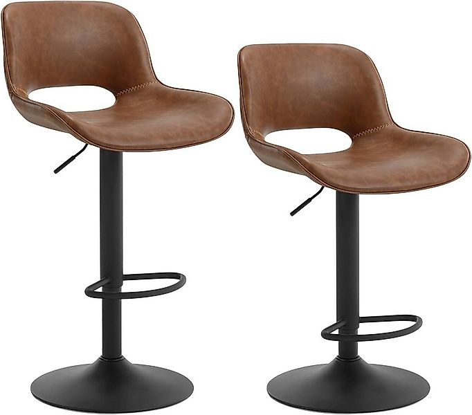 Woltu Barhocker (2 St), höhenverstellbar, Tresenstuhl, günstig online kaufen