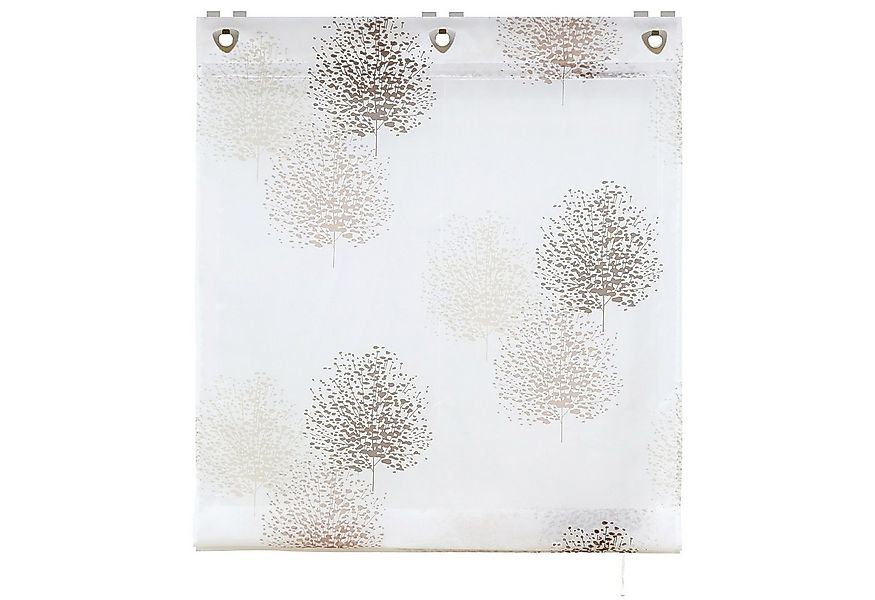 Joyswahl Raffrollo Theresia, mit Hakenaufhängung, Voile mit Baummotiv günstig online kaufen