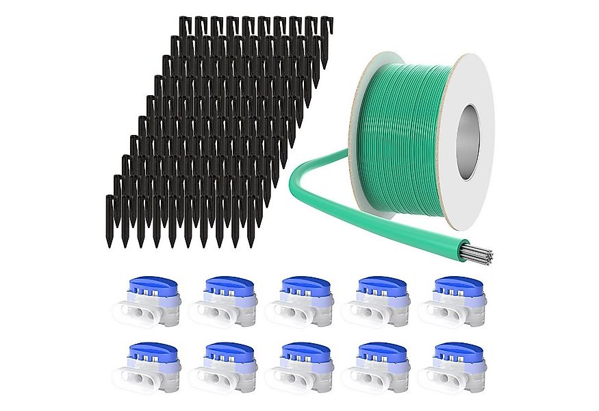 ECENCE Rasenmähroboter-Cover Zubehör Reparatur-Set Mähroboter 50m + 10x 100 günstig online kaufen