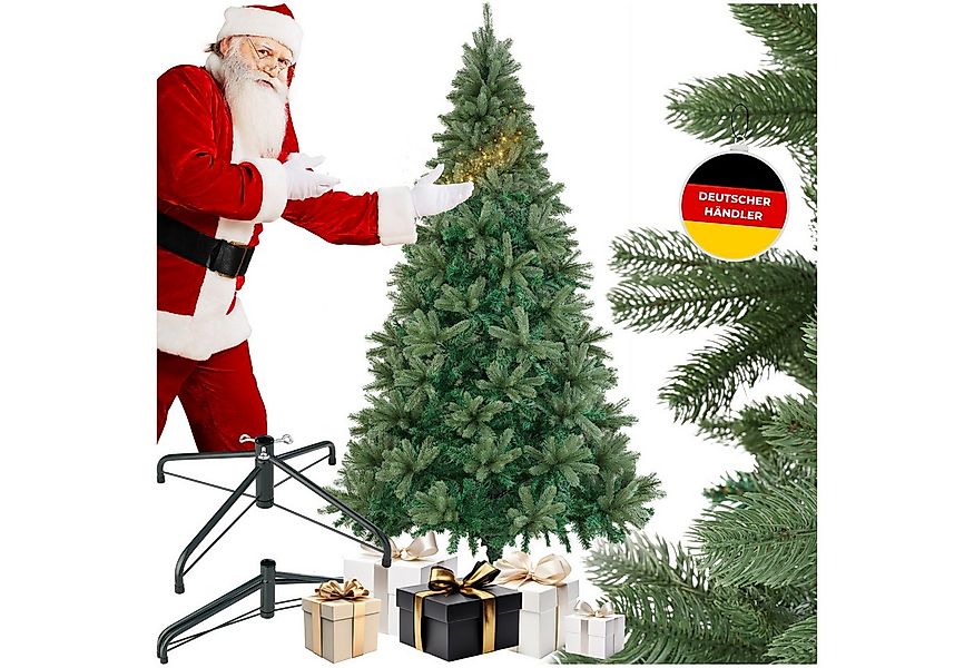tectake Künstlicher Weihnachtsbaum Christbaum Künstlicher Tannenbaum 210 23 günstig online kaufen
