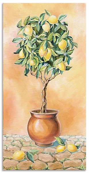 Artland Wandbild "Zitronenbaum I" Pflanzen 1 Stk. tlg. als Alubild, Outdoor günstig online kaufen