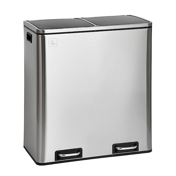 Svita TM2X30 Treteimer 60 Liter Abfalleimer Mülleimer Design Mülltrennung P günstig online kaufen