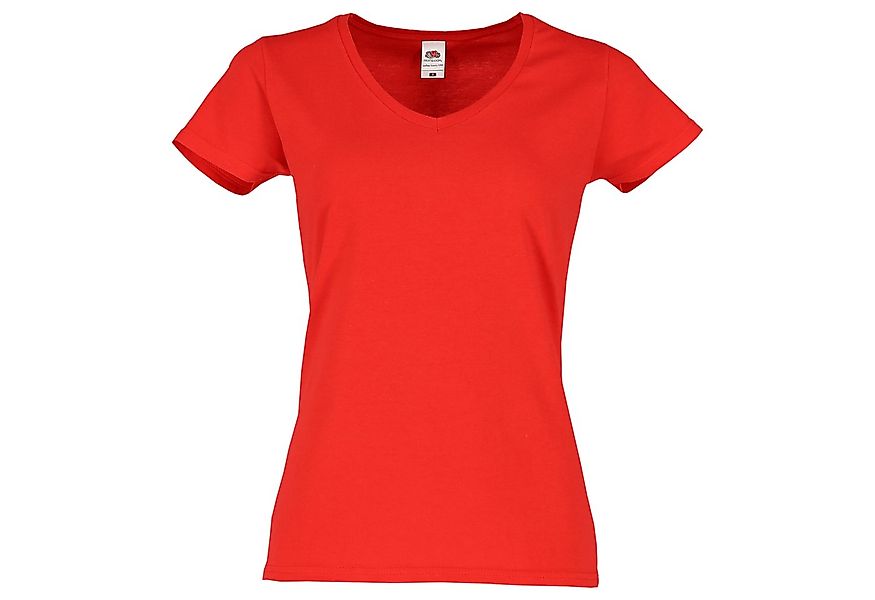 Fruit of the Loom V-Shirt Ladies Iconic 150 V-Neck T-Shirt günstig online kaufen