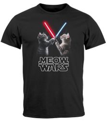 MoonWorks Print-Shirt Herren T-Shirt Katzen Meme günstig online kaufen