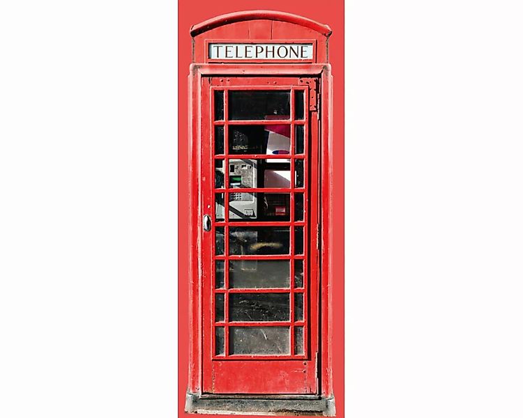 Dekopanel "Telefonzelle" 1,00x2,50 m / Strukturvlies Klassik günstig online kaufen