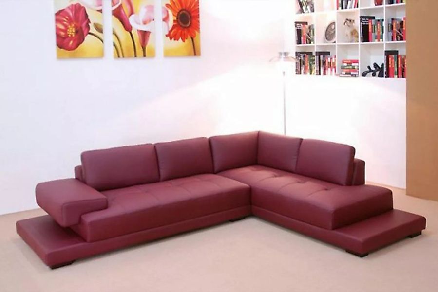 JVmoebel Ecksofa Ecksofa Leder Sofa Couch Polster Eck Sitz Wohnlandschaft G günstig online kaufen