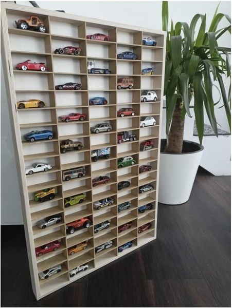 KRUZZEL Standregal Sammlerkasten Sammlervitrine Fächer Holz,90 günstig online kaufen