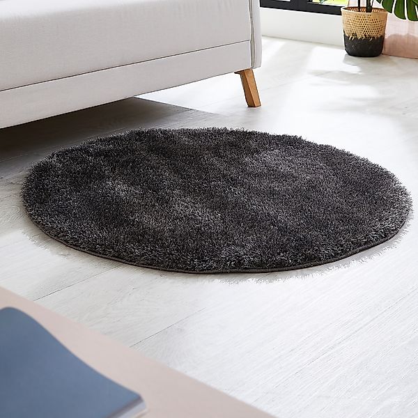 LUXOR living Hochflor-Teppich »Gela«, rund, 45 mm Höhe, Uni Farben, weich u günstig online kaufen