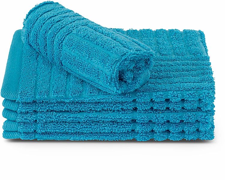 ROSS Waschhandschuh "CARRE" 100% Baumwolle, Rippenstruktur, große Farbauswa günstig online kaufen