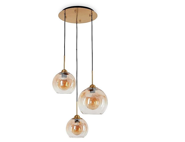 hofstein Hängeleuchte »Calatabiano« moderne Hängelampe in Messingfarben/Ber günstig online kaufen