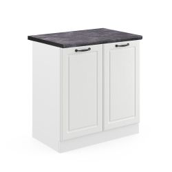 Vicco Spülenunterschrank R-Line, Weiß Landhaus/Weiß, 80 günstig online kaufen