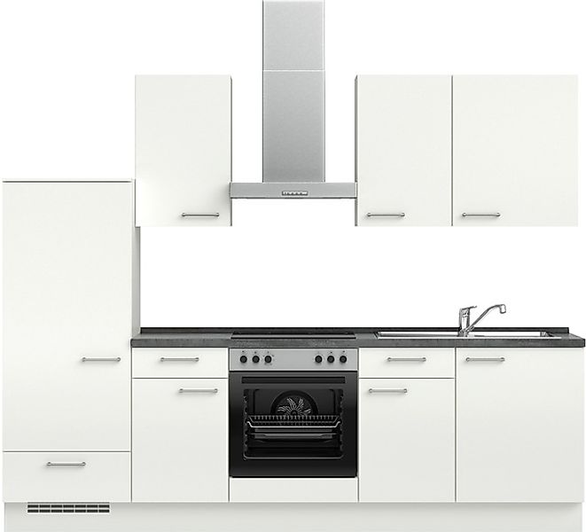 nobilia® Küchenzeile »"Laser I", Ausrichtung wählbar, Breite 270 cm« vormon günstig online kaufen