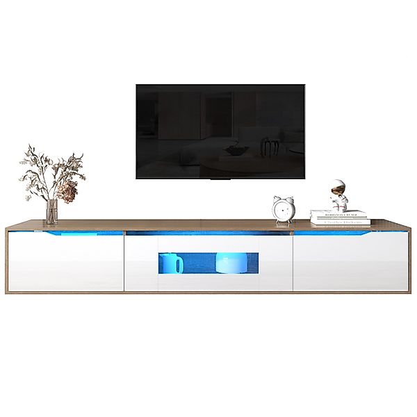Merax Lowboard mit LED und Klapptüren, günstig online kaufen
