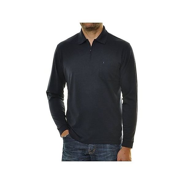 RAGMAN Poloshirt Poloshirt langarm ’für Herren in unifarben’ (1-tlg) günstig online kaufen