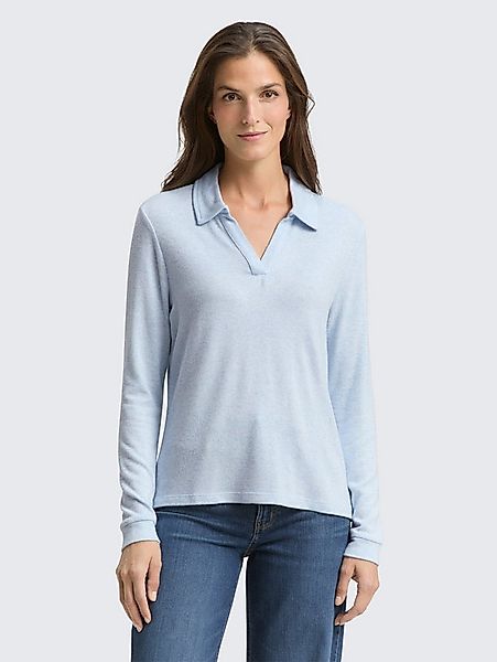 TOM TAILOR Langarmshirt T-Shirt Cosy Langarmshirt mit Polokragen günstig online kaufen