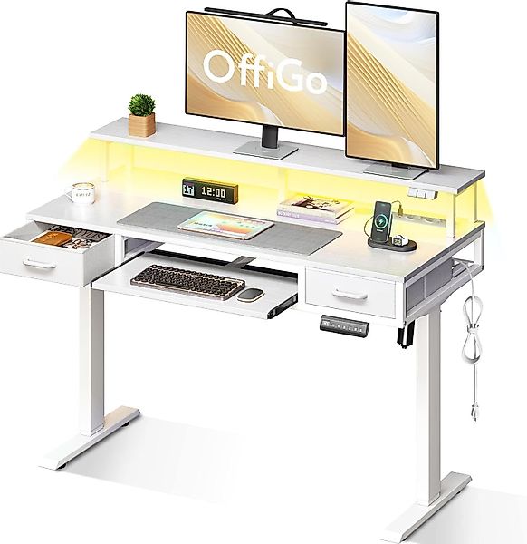 ODK Schreibtisch Elektrischer Schreibtisch mit Schubladen günstig online kaufen