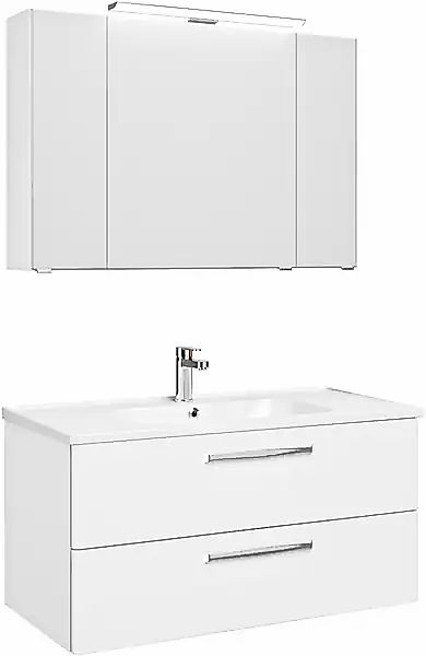 Saphir Badmöbel-Set »Trentino 2-teilig Keramik-Waschtisch, Spiegelschrank m günstig online kaufen