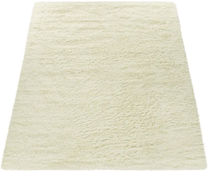 Paco Home Hochflor-Teppich "Silky 591" rechteckig 37 mm Höhe Uni-Farben, be günstig online kaufen