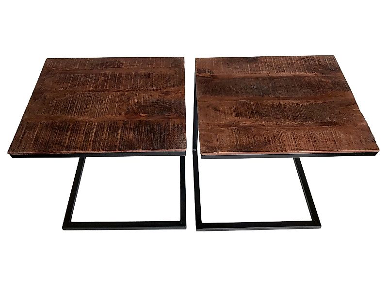 Amagohome Beistelltisch Beistelltisch Holz massiv Sofa günstig online kaufen
