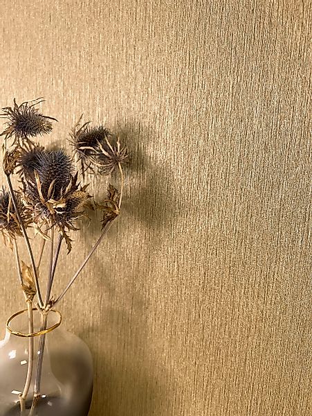 Newroom Vliestapete, Gold Tapete Modern Unifarbe günstig online kaufen