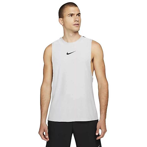 Nike Pro Ärmelloses T-shirt M Lt Smoke Grey / Black günstig online kaufen
