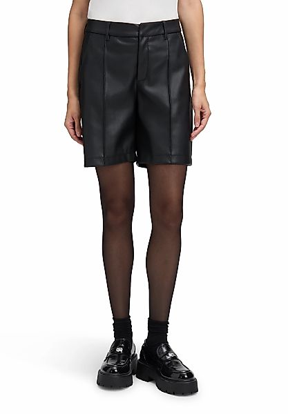 Cartoon Shorts "Damen Kunstleder-Shorts mit Biesen" günstig online kaufen