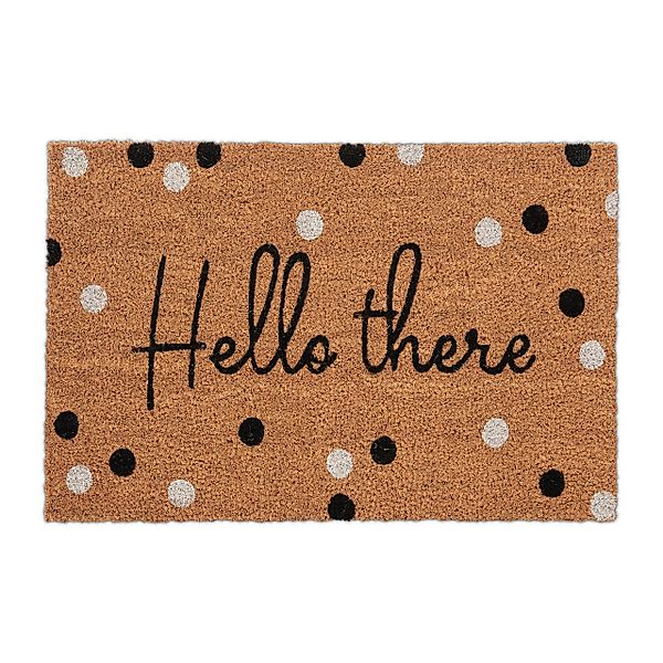 relaxdays Fußmatte Kokos Fußmatte "Hello there", günstig online kaufen