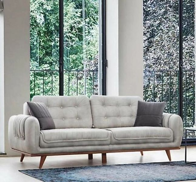 JVmoebel 3-Sitzer Weiß Couch Wohnzimmer Couchen Polster Möbel Dreisitzer So günstig online kaufen