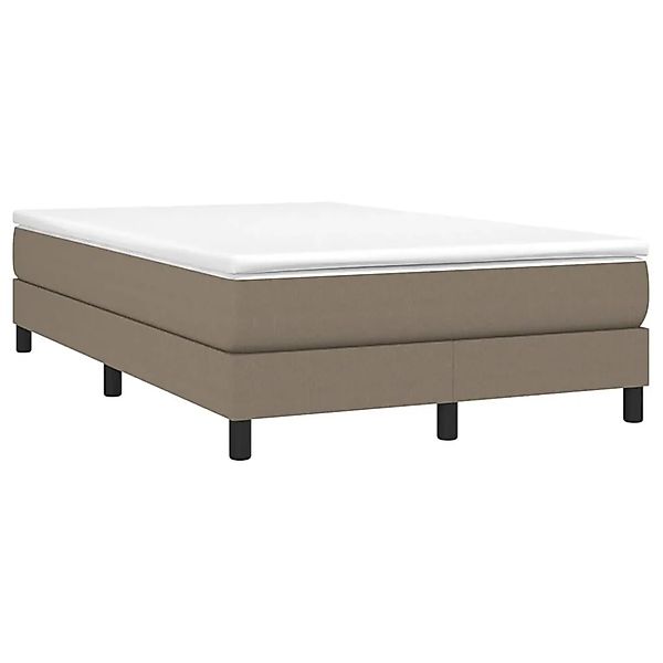 vidaXL Boxspringbett mit Matratze Taupe 120x190 cm Stoff 3269661 günstig online kaufen
