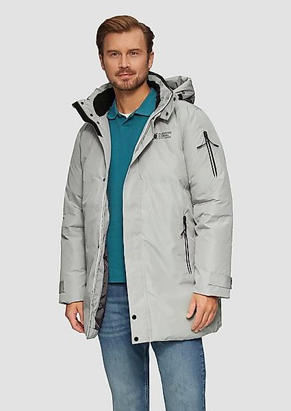 s.Oliver Allwetterjacke Wasserabweisender wattierter Parka mit Kontrast-Det günstig online kaufen