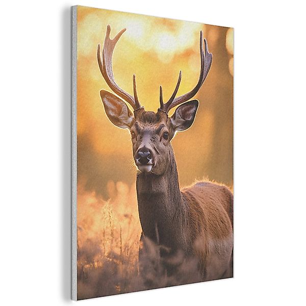 MuchoWow Gemälde Hirsch - Geweih - günstig online kaufen