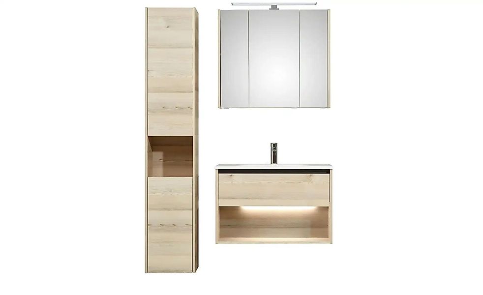 Badkombination  Dillinger See ¦ holzfarben ¦ Maße (cm): B: 81 H: 200 Schrän günstig online kaufen