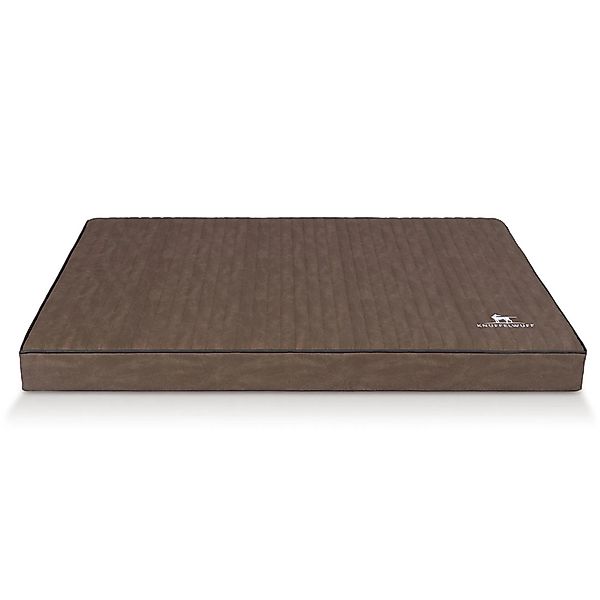 Knuffelwuff Hundematte Palomino Orthopädisch Kunstleder XXXL 135 x 90 Braun günstig online kaufen