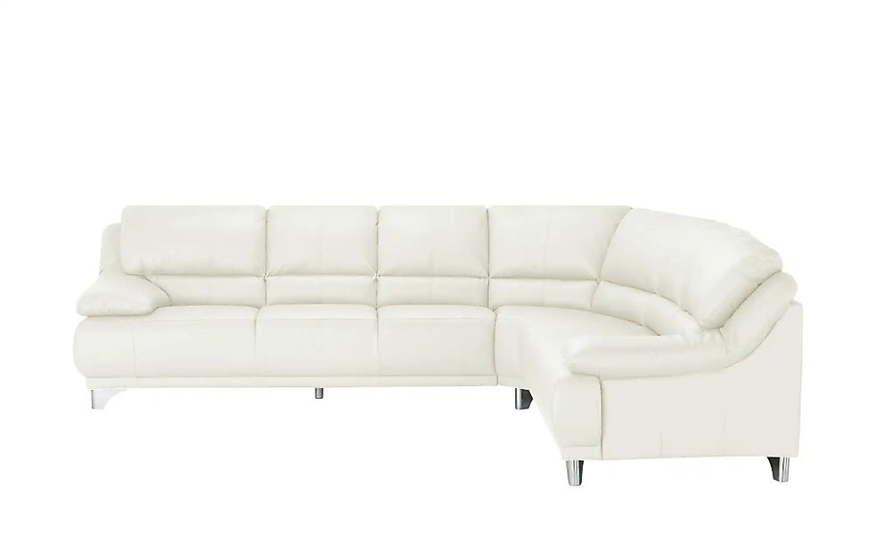 divanotti Ecksofa aus Echtleder Maranello ¦ weiß ¦ Maße (cm): B: 295 H: 87 günstig online kaufen