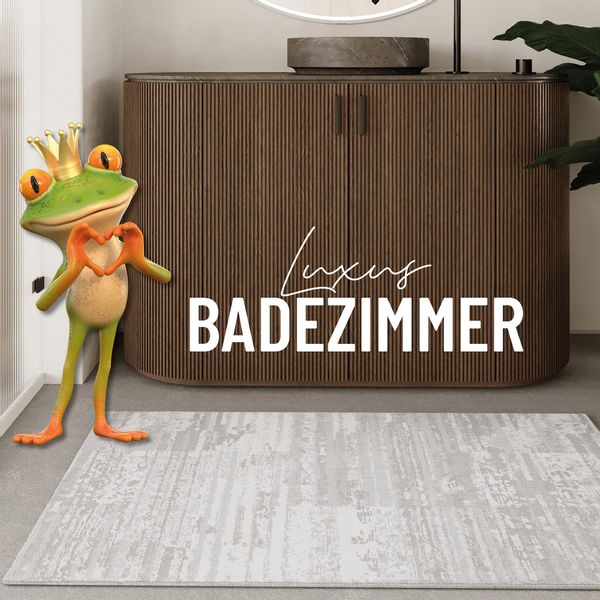 Wecon home Badematte "Mauri" Höhe 5 mm Vintage Design, waschbar, rutschfest günstig online kaufen