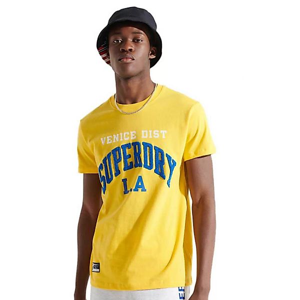 Superdry Varsity Arch Kurzarm T-shirt S Nautical Yellow günstig online kaufen