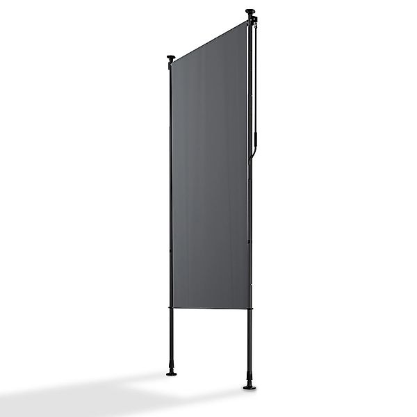 Juskys Senkrechtmarkise Barbados 100 x 310 cm Grau günstig online kaufen