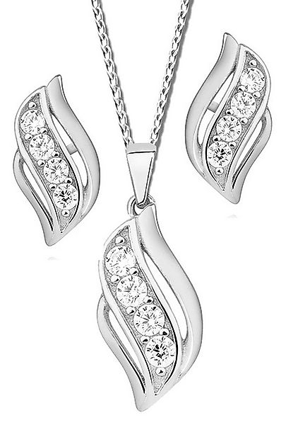 Limana Ohrring und Ketten Set 925 Silber Kette mit Ohrringe Halskette Anhän günstig online kaufen