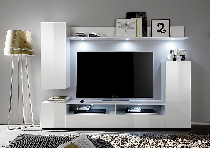 INOSIGN Wohnwand Gillis, (Set, 4-St), Hochglanz-Fronten günstig online kaufen