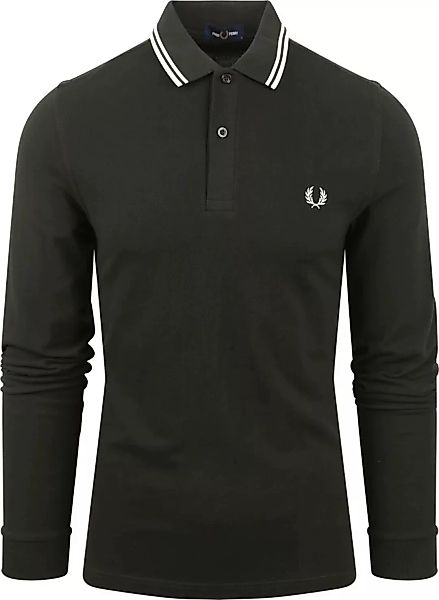Fred Perry Langarm-Poloshirt Dunkelgrün T50 - Größe M günstig online kaufen