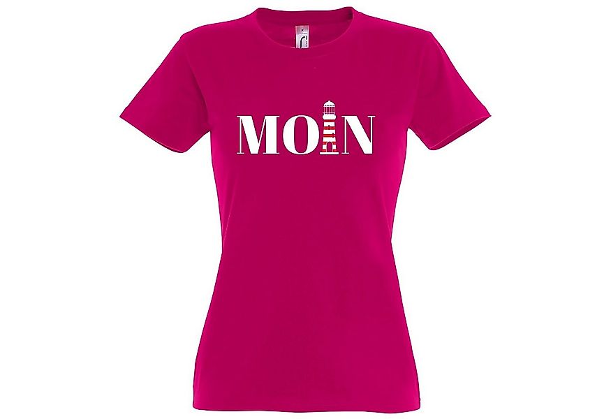Youth Designz T-Shirt Moin Leuchtturm Damen Shirt mit Trendigem Frontdruck günstig online kaufen