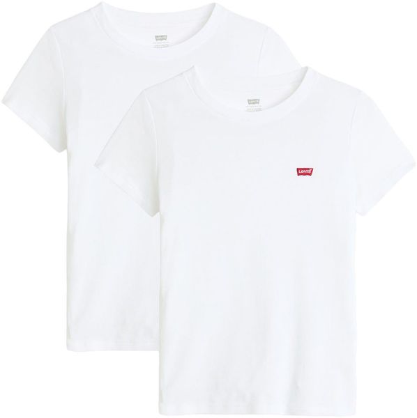 Levis T-Shirt "Mini-Logo" Packung, 2 Stk. tlg. mit kleiner Markenlogo-Stick günstig online kaufen
