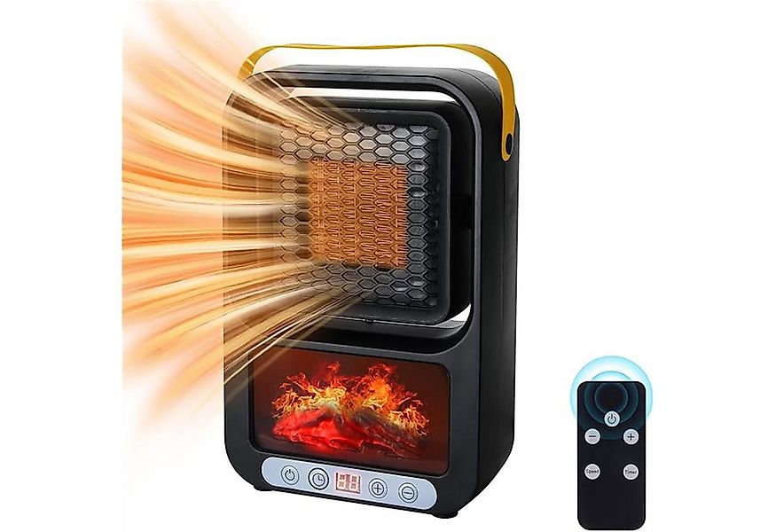 autolock Heizlüfter Kleiner Raumheizer für den Innenbereich 800W, 3D Flamme günstig online kaufen