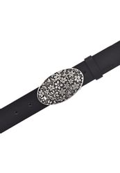MUSTANG Koppelgürtel Florale Koppelschließe in mattem Silber, 3,5 cm günstig online kaufen