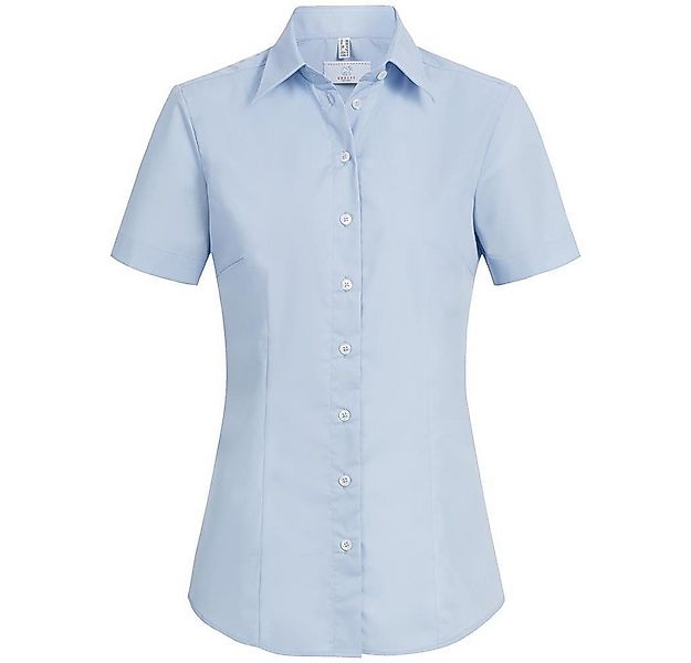 GREIFF Kurzarmbluse Greiff Corporate Bluse Damen BASIC Regular-Fit Hellblau günstig online kaufen