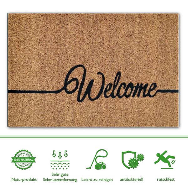 Amagohome Fußmatte Fußmatte Kokosmatte Fußabtreter Schmutzfangmatte günstig online kaufen
